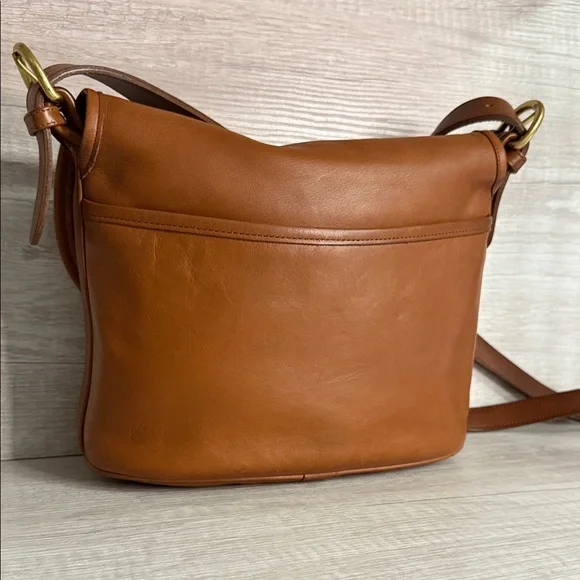 Coach Tan Fletcher Leather Crossbody Bag - Picture 6 of 14